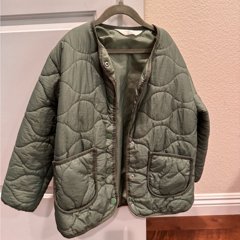 H&M girls outwear quilted jacket